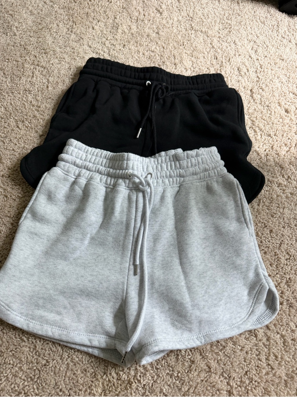 2 pair sweat shorts